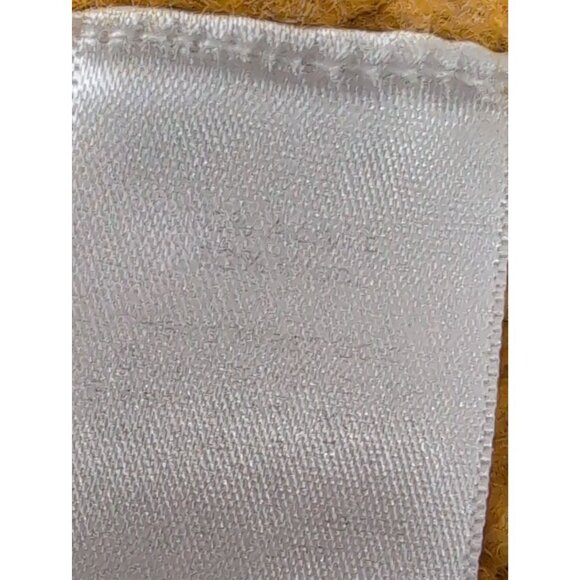 Talbots Turtle Neck Sweater Womens S Petite Mustard Yellow‎ Bobble Cable Knit - Picture 6 of 8